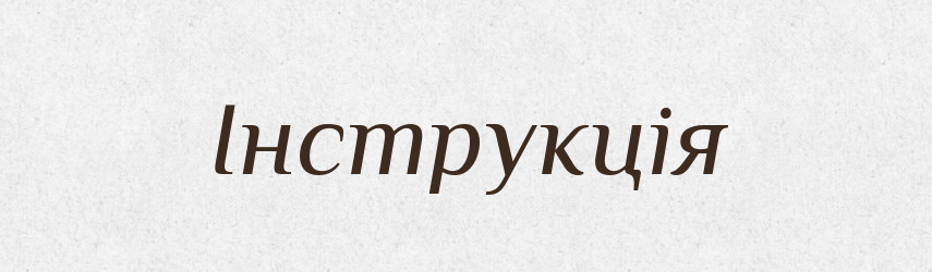 Інструкція — Словник чужомовних слів і термінів