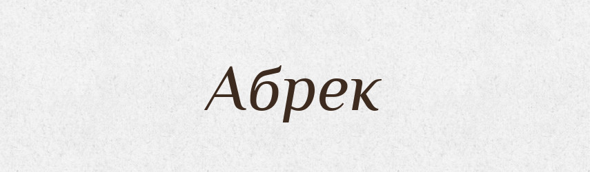 Абрек — Словник чужомовних слів і термінів