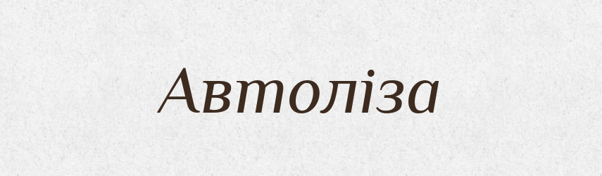 Автоліза — Словник чужомовних слів і термінів
