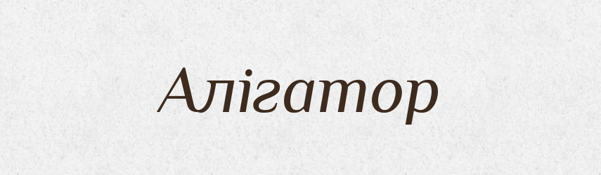 Алігатор — Словник чужомовних слів і термінів