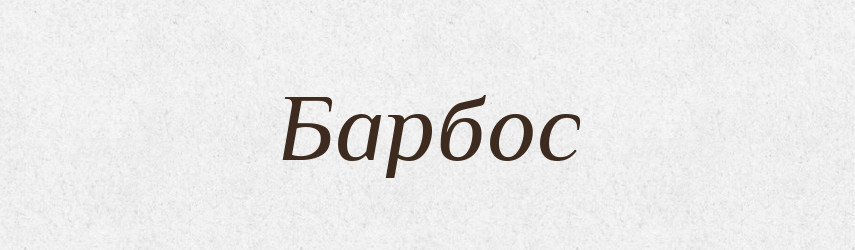 Барбос — Словник чужомовних слів і термінів