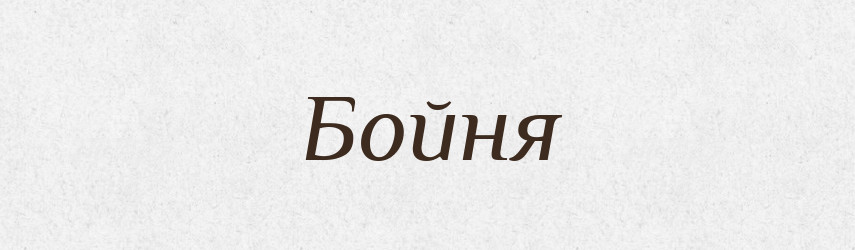 Бойня — Словник чужомовних слів і термінів
