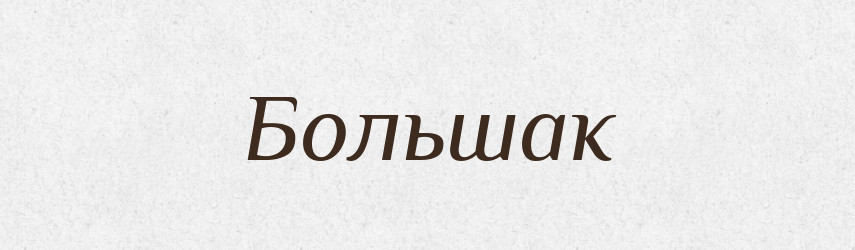 Большак — Словник чужомовних слів і термінів
