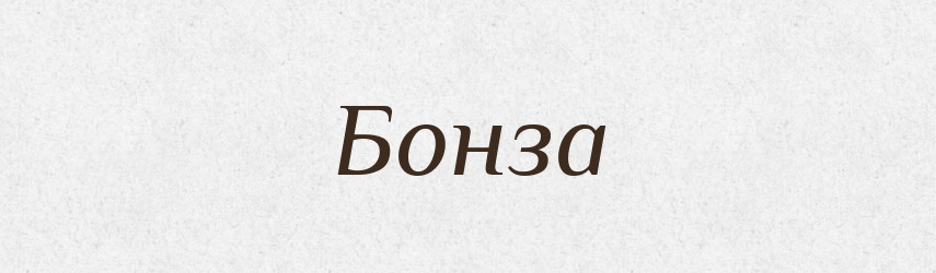 Бонза — Словник чужомовних слів і термінів