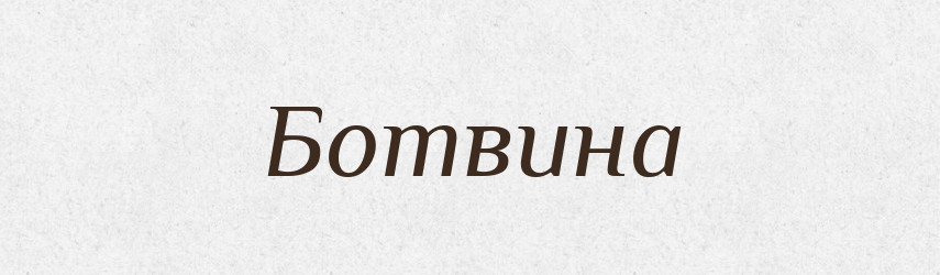 Ботвина — Словник чужомовних слів і термінів