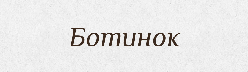 Ботинок — Словник чужомовних слів і термінів