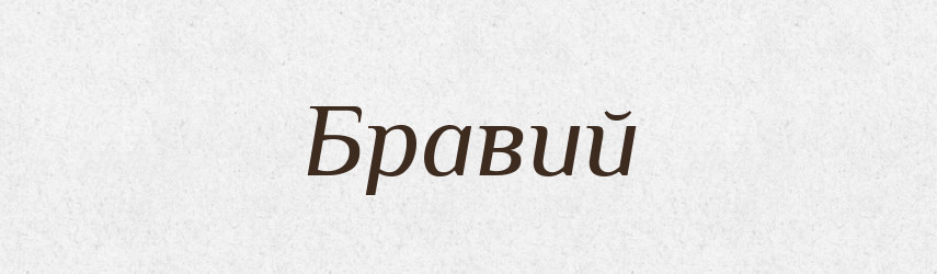 Бравий — Словник чужомовних слів і термінів