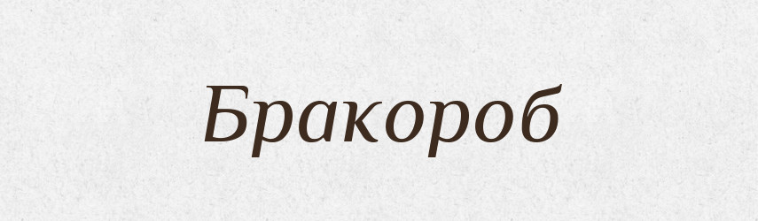 Бракороб — Словник чужомовних слів і термінів
