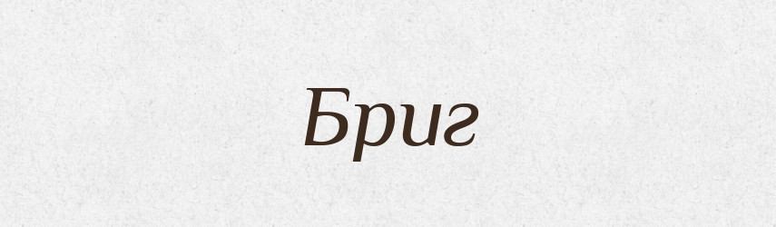 Бриг — Словник чужомовних слів і термінів