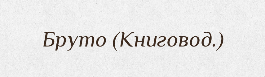 Бруто (Книговод.) — Словник чужомовних слів і термінів