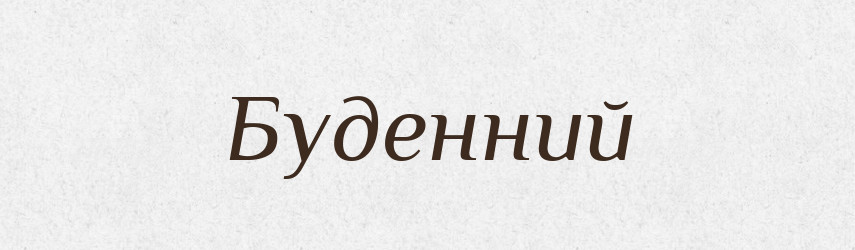 Буденний — Словник чужомовних слів і термінів