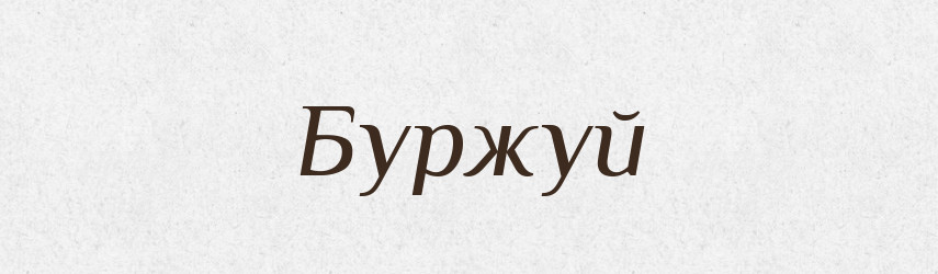 Буржуй — Словник чужомовних слів і термінів