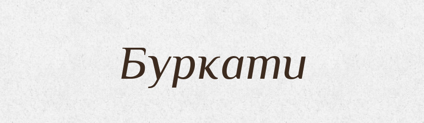 Буркати — Словник чужомовних слів і термінів
