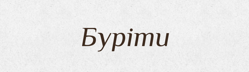 Буріти — Словник чужомовних слів і термінів