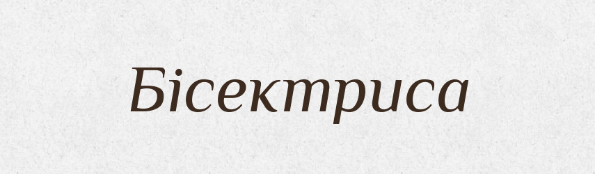 Бісектриса — Словник чужомовних слів і термінів