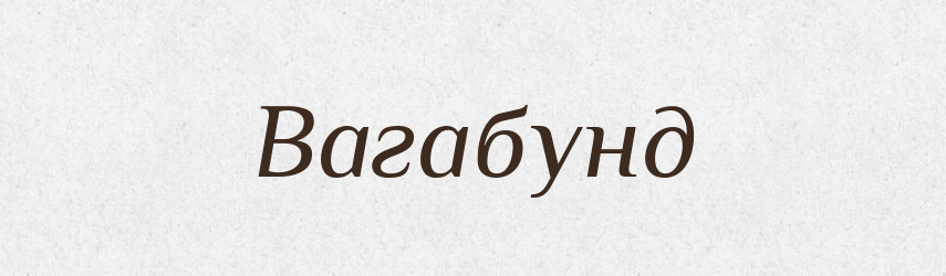 Вагабунд — Словник чужомовних слів і термінів