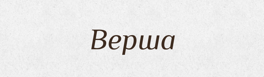 Верша — Словник чужомовних слів і термінів