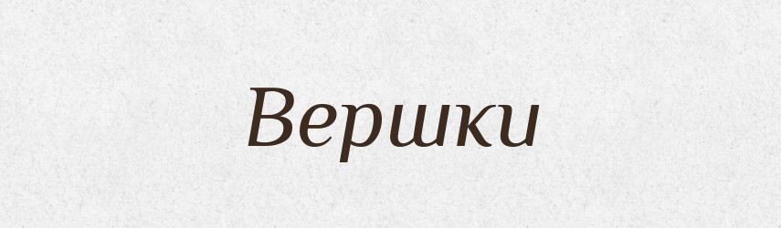 Вершки — Словник чужомовних слів і термінів
