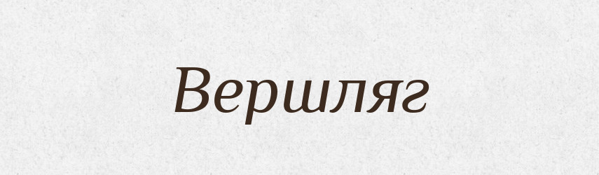 Вершляг — Словник чужомовних слів і термінів