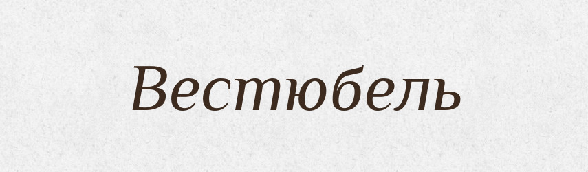 Вестюбель — Словник чужомовних слів і термінів