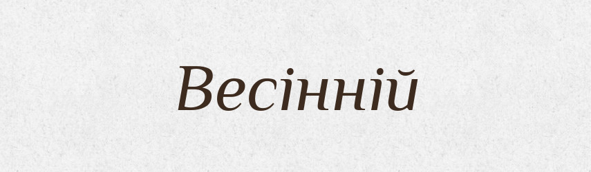 Весінній — Словник чужомовних слів і термінів