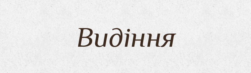 Видіння — Словник чужомовних слів і термінів
