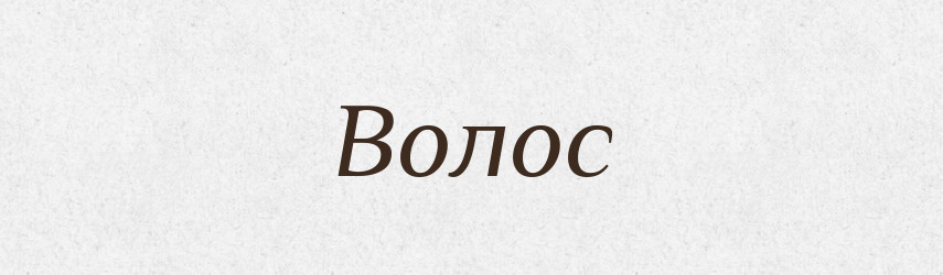 Волос — Словник чужомовних слів і термінів