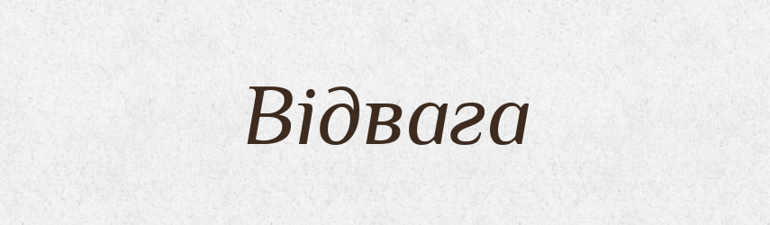 Відвага — Словник чужомовних слів і термінів