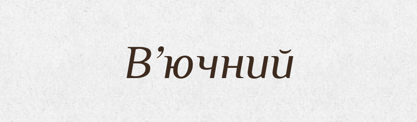 В’ючний — Словник чужомовних слів і термінів