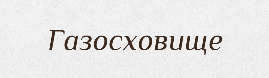 Газосховище — Словник чужомовних слів і термінів
