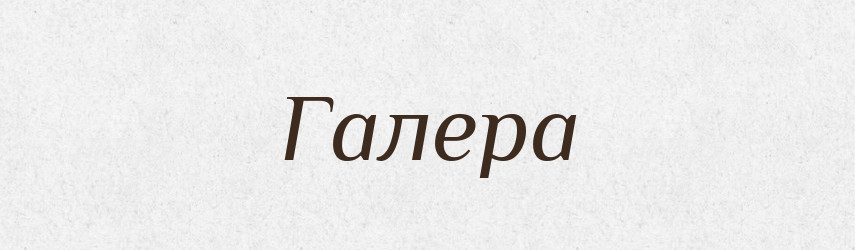 Галера — Словник чужомовних слів і термінів