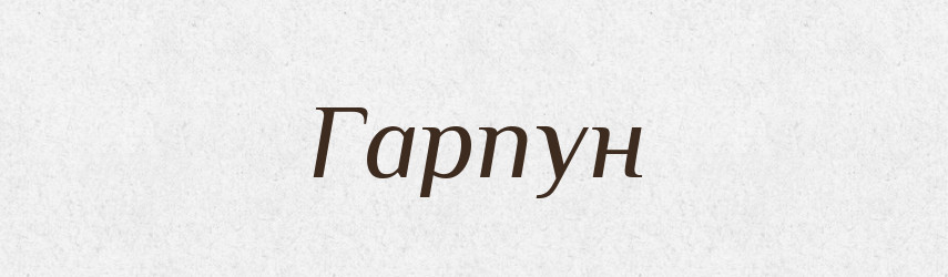 Гарпун — Словник чужомовних слів і термінів