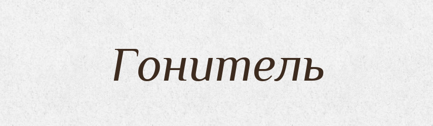 Гонитель — Словник чужомовних слів і термінів