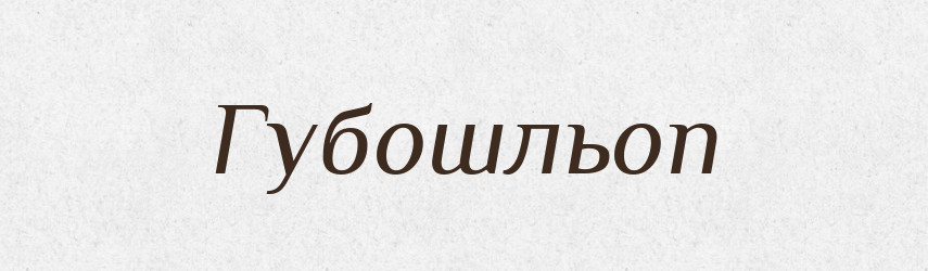 Губошльоп — Словник чужомовних слів і термінів
