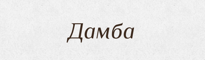 Дамба — Словник чужомовних слів і термінів