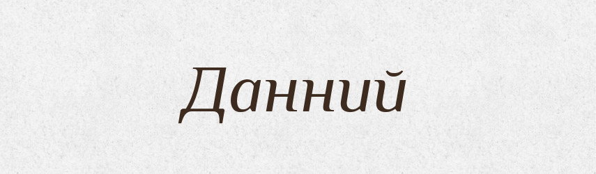 Данний — Словник чужомовних слів і термінів