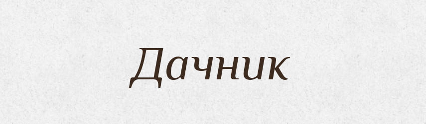 Дачник — Словник чужомовних слів і термінів