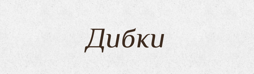 Дибки — Словник чужомовних слів і термінів