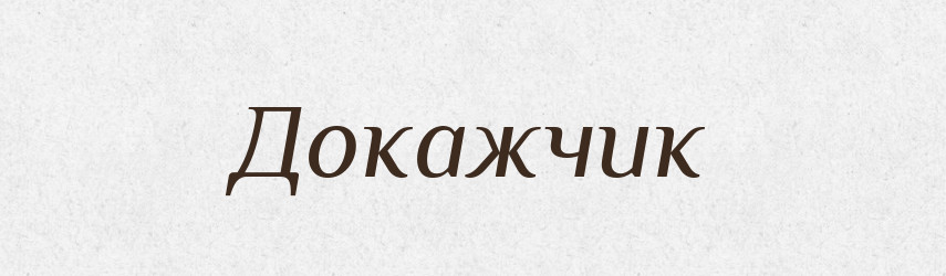 Докажчик — Словник чужомовних слів і термінів