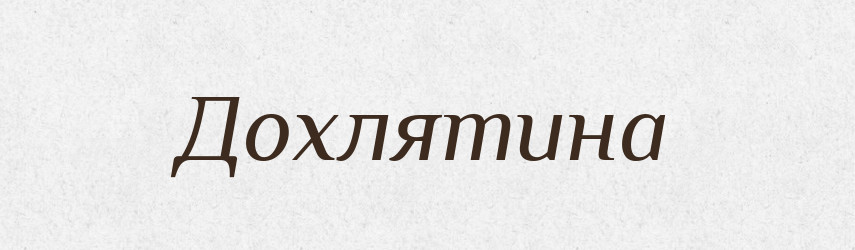 Дохлятина — Словник чужомовних слів і термінів
