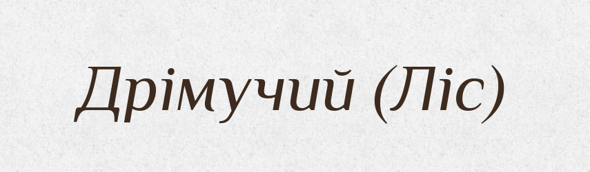 Дрімучий (Ліс) — Словник чужомовних слів і термінів