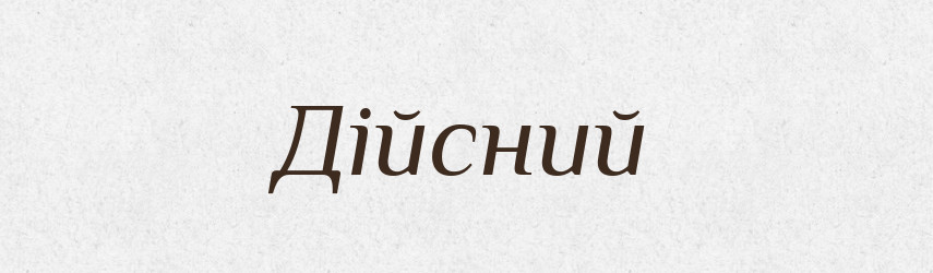 Дійсний — Словник чужомовних слів і термінів