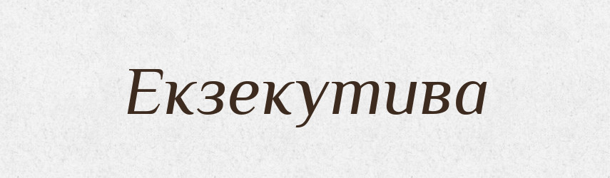Екзекутива — Словник чужомовних слів і термінів