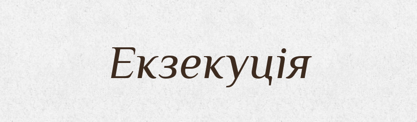 Екзекуція — Словник чужомовних слів і термінів