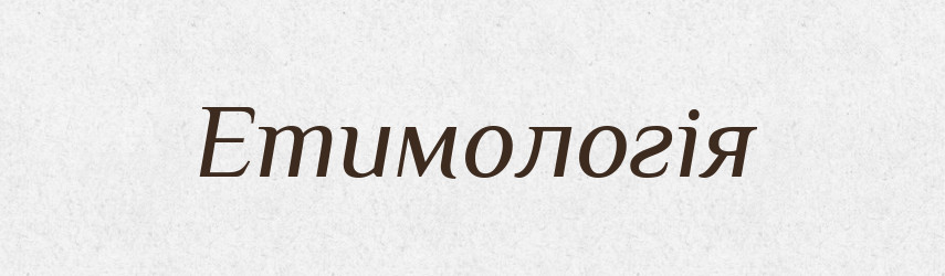 Етимологія — Словник чужомовних слів і термінів