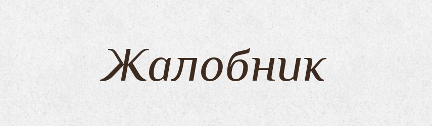 Жалобник — Словник чужомовних слів і термінів