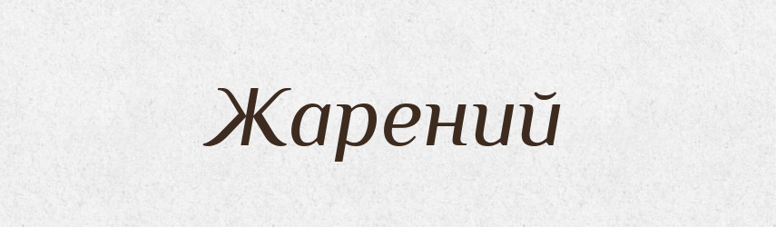 Жарений — Словник чужомовних слів і термінів