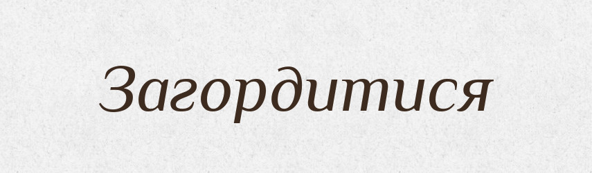 Загордитися — Словник чужомовних слів і термінів