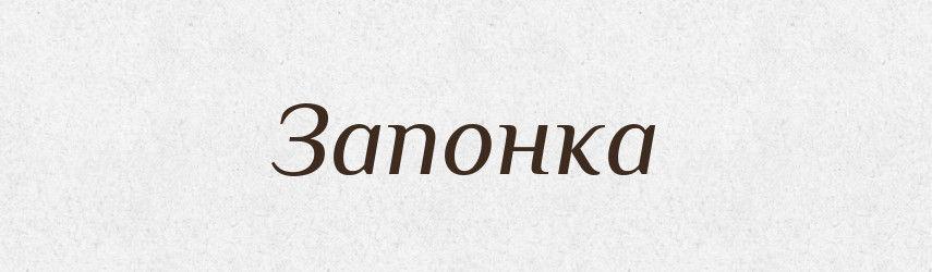 Запонка — Словник чужомовних слів і термінів