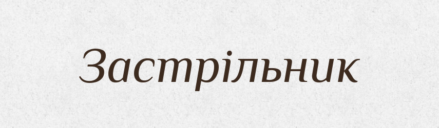 Застрільник — Словник чужомовних слів і термінів